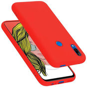 Cadorabo CADORABO Ohišje, združljiv s Huawei v tekoči rdeči barvi - zaščitni pokrov iz fleksibilnega silikona TPU, (20586530)