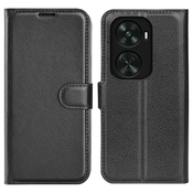 Etui Litchi za Huawei Nova 12 SE - črn