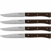 Opinel Table Knives Facette Set of 4 Dark Ash