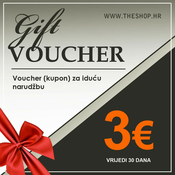 Kupon 3€ za (vrijedi 30 dana)Kupon 3€ za (vrijedi 30 dana)