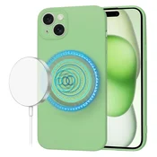Silikonski ovitek Techsuit SoftFlex MagSafe za iPhone 15 Plus - mint