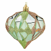 NEW Vianočné gule Diamant O 8 cm 6 kosov Zelena Plastika