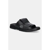 Calvin Klein Natikači Lug Sandal Double T Lth HM0HM01734 Črna