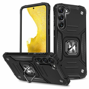 MG Ring Armor ovitek za Samsung Galaxy S23 Plus, črna