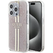 Guess GUHCP14XH4PSEGP iPhone 14 Pro Max 6.7 pink hardcase IML 4G Gold Stripe (GUHCP14XH4PSEGP)