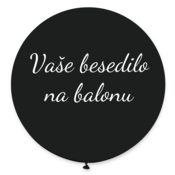 Personal Balon z besedilom - črn 80 cm