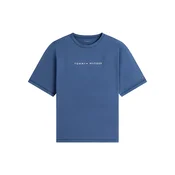 TOMMY HILFIGER Majica temno modra/krvavo rdeča/bela