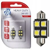 M-Tech ODPOKLIC 2x C5W 36mm LED žarnica 24V 4xSMD5050 Canbus bela