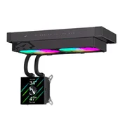 NON GLACIER 240 LCD BK CPU hladilnik na tekočino, črn