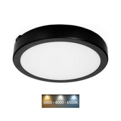 LED kupatilsko plafonsko svetlo NAIROS LED/18W/230V 3000/4000/6500K IP65 crno