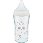 NUK Perfect Match Glass Bottle steklenička za dojenčke z indikatorjem temperature 3m+ 230 ml