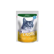 PLAISIR Vlažna hrana za macke, Piletina i jetra, 100g