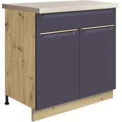 Spodnja dvovratna omarica Glamour Gla 6D 80 - modra