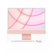 APPLE APPLE 24-palčni iMac z Retina zaslonom M1 (8/7)/8GB/256GB/macOS Big Sur (Silver) računalnik vse v enem, (688579)