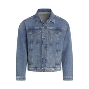 Guess MENS OVERSIZE TRUCKER JACKE Modra