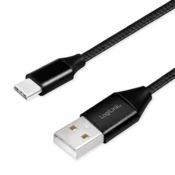 shumee Kabel USB 2.0 tipa C na USB-A, 1 m, LogiLink, vzdržljiv in hiter prenos podatkov