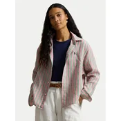 Polo Ralph Lauren Srajca 211935130501 Bordo rdeča Relaxed Fit