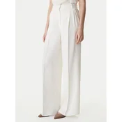 Marella Hlače iz tkanine Adito 2615131221 Écru Straight Fit