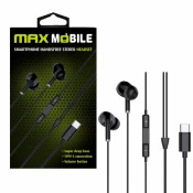 MaxMobile handsfree slušalice WE08 TYPE-C crne