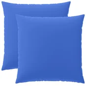 vidaXL Prevleka za blazino 2 pcs HEERLEN Kraljevo modra 65 x 65 cm