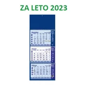 Koledar stenski 3-delni posloven špirala moder 2027 em ROKOVNIK&KOLEDAR