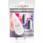 California Exotic Double Pocket Exotics vibrirajoči jajček Silver 2 kos