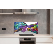 tulup.si Zidna obloga za kuhinju Ljudje mazy 125x50 cm