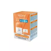 Vichy Capital Soleil  UV Aqua Nevidljivi fluid SPF 50, 50 ml + Stik za lice i usne SPF 50+, 10 g