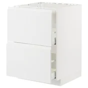 METOD / MAXIMERA Pod.el.za gr.plocu/ug.asp.s fiokom, bela/Voxtorp matirano bela, 60x60 cm