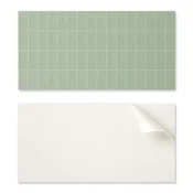 shumee Samolepilna vinilna plošča s potiskom 100x50 cm pravokotne ploščice v mreži