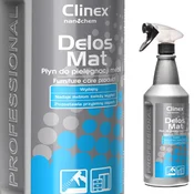 NEW Tekočina za nego lesenega pohištva odstranjuje prah in umazanijo CLINEX Delos Mat 1L