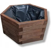 Lesen vrtni cvetlični lonček, palisander, 51x44x23 D26