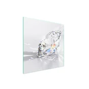 shumee STEKLENA ZAŠČITNA PLOŠČA ZA ŠTEDILNIK 50x52 DIAMOND