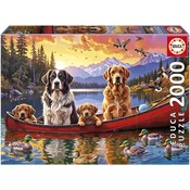 Puzzle Educa od 2000 dijelova - Nedjelja s kucnim ljubimcima