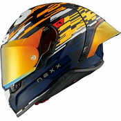 Nexx X.R3R Glitch Racer Orange/Blue L Kaciga