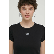 Pamucna majica Vans za žene, boja: crna