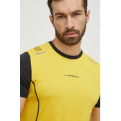 Športna kratka majica LA Sportiva Tracer rumena barva, P71100999
