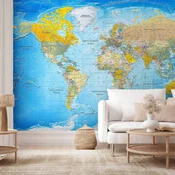 artgeist Fototapeta World Classic Map, 150x105cm