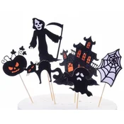 Okraski za torto HALLOWEEN, 6-delni komplet
