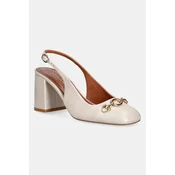 Usnjeni salonarji Jonak DECOUV CUIR VIEILLI Ecru