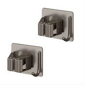 INF Držalo za brisače Gunmetal - Varna in elegantna shramba (2 kosa) Grey, (22110520)