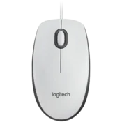 LOGITECH M100 Corded Mouse-WHITE