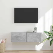 TV zidni ormar Zidne Beton 98 x 31 x 29,5 cm Konstruirano drvo