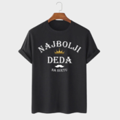 MAFIMI Muška majica Najbolji deda, Crna