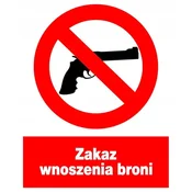 shumee ZZO-25 tablica za varnost in zdravje pri delu Orožje ni dovoljeno