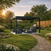 Bioklimatska pergola Ancora — Električni/4 x 4 m/Antracit/Samostoječa