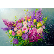 Enjoy - Puzzle A Bouquet of Roses for Her - 1 000 kosov