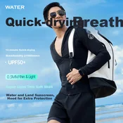 Watertime Muška majica za kupanje, Dugi rukav, Crna