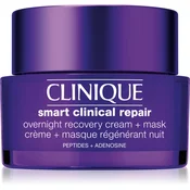 Clinique Nočna krema in maska proti staranju Smart Clinical Repair (Overnight Recovery Cream + Mask) 50 ml