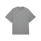 PUMA Fundamentals Oversized Tee, Sports, Medium Gray Heather, XS